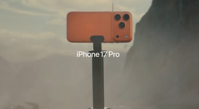 Desain iPhone 17 Pro yang telah resmi diluncurkan. (Tangkapan layar YouTube Apple) 